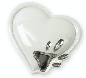 Porzellan urn+platinum