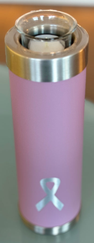 Gedenkurne Zylinder Pink