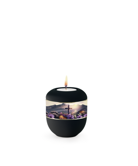 Edition Eva, Samton schwarz, Band aus Pflanzenfasern, Porzellan