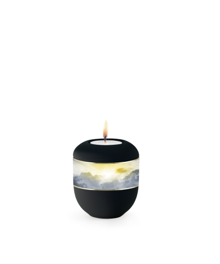 Edition Eva, Samton schwarz, Band aus Pflanzenfasern, Porzellan