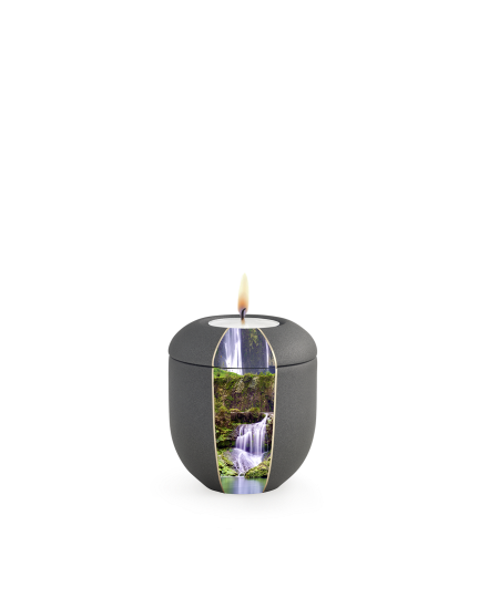 Edition Natura, Samtton anthrazit, Gedenklicht