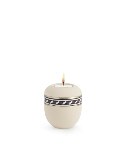 Edition Intarsia, handbemalt, Zacken, Gedenklicht