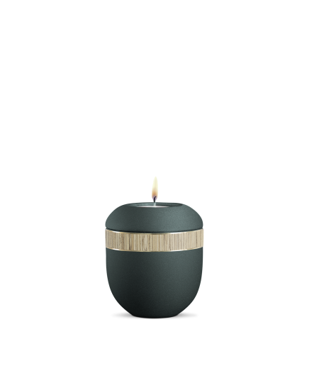 Gedenklicht, Infinity Foresta, velvet, Bambusdekor