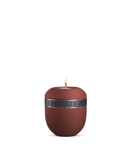 Gedenklicht, Infinity Veta, velvet Schwarz, schwarz gebürstetes Dekor