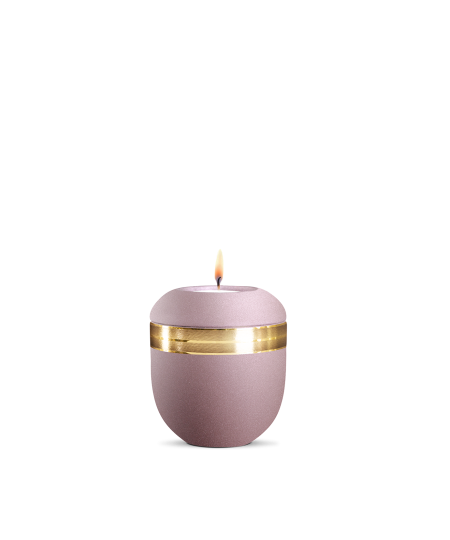 Gedenklicht, Infinity Ouro, velvet, gebürstetes Golddekor