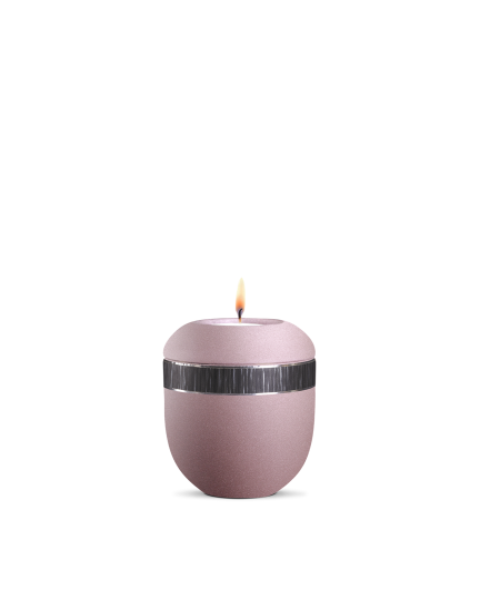 Gedenklicht, Infinity Veta, velvet Schwarz, schwarz gebürstetes Dekor