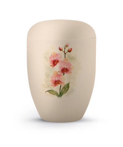 Editon Horizon, Samton creme, mit Aufdruck Orchidee