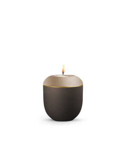 Edition Blomera, Siena/Champagner, Goldband, Gedenklicht