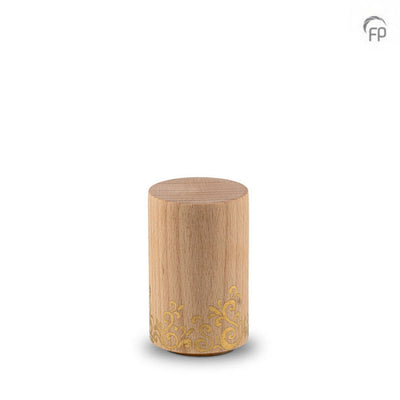 Zylinder Ornament - Mini-Holzurne