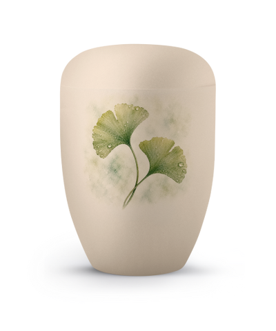 Editon Horizon, Samton creme, mit Aufdruck Ginkgo