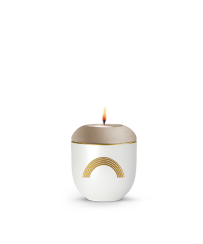 Edition Golden Heart, Regenbogen, Velvet Champagner, Gedenklicht