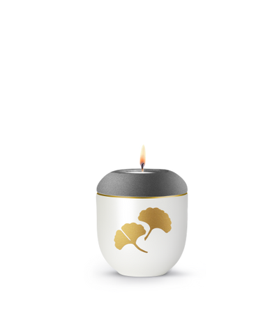 Edition Essence, Ginkgo, Velvet Steingrau, Gedenklicht