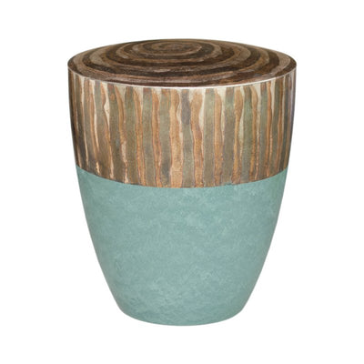 Urne Genesis Jade Design Blattsilber oxidiert