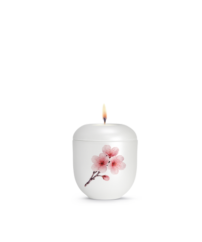 Edition Aurelia, Perlmutt weiss, Kirschblüte, Gedenklicht