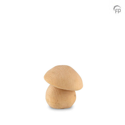 Pilz - Mini-Holzurne