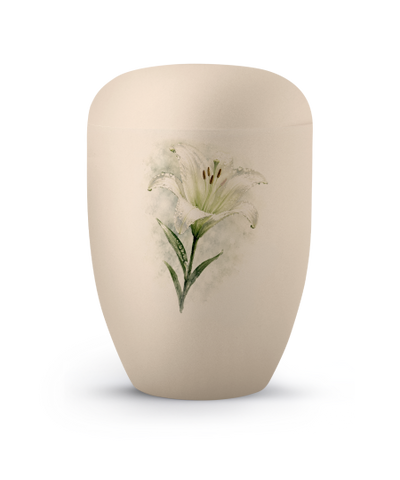 Editon Horizon, Samton creme, mit Aufdruck Lilie