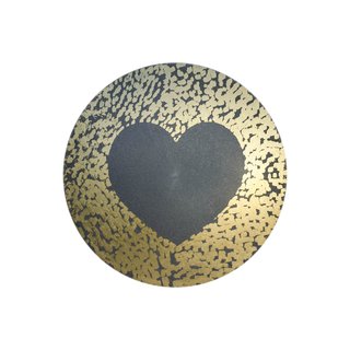 Urne Genesis Silber mit Design GoldHerz