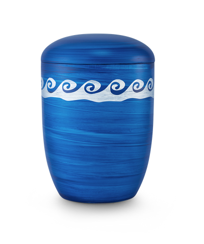 Ozeanblau handb. Wellen