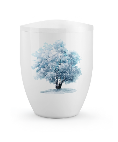 Winterbaum, Hochglanz weiß