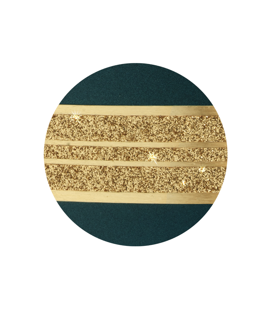 Mattgold Samt Petrol