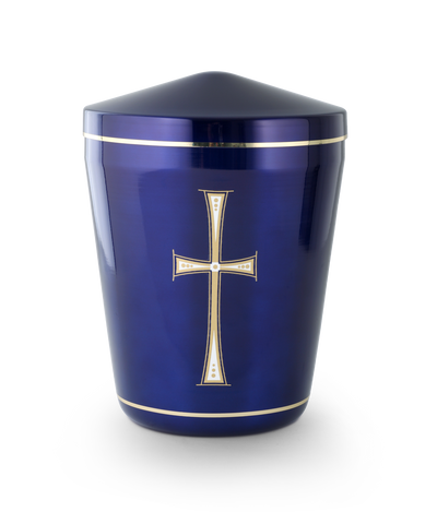 Kobaltblau lasierend, Kreuz-Symbol