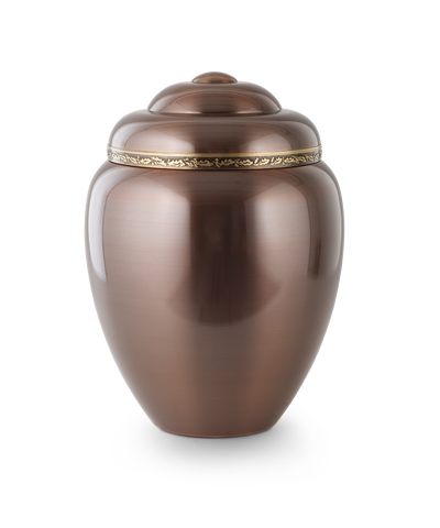 Bronzegußurne Eichenlaub