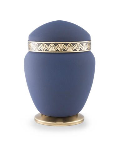 Samton blau, Wellenrelief und Fuss