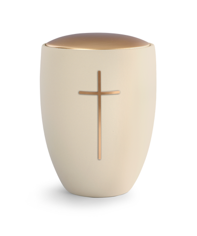 Creme gold Messing Keramik