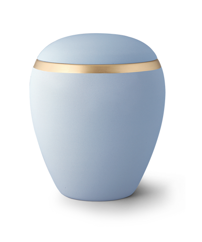 Samton himmelblau altgold Dekor