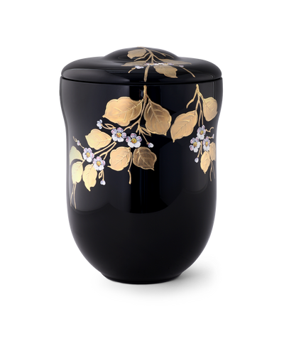 Schwarz Gold Kirschblütenz.