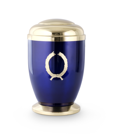 Kobalt, Fuß, Deckel,Emblem MS-poliert