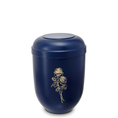 Beller blau Rosenmotiv