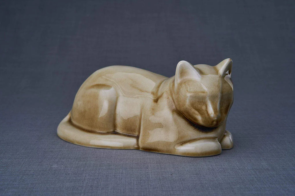 Cat Cremation Urn for Ashes - | Ceramic