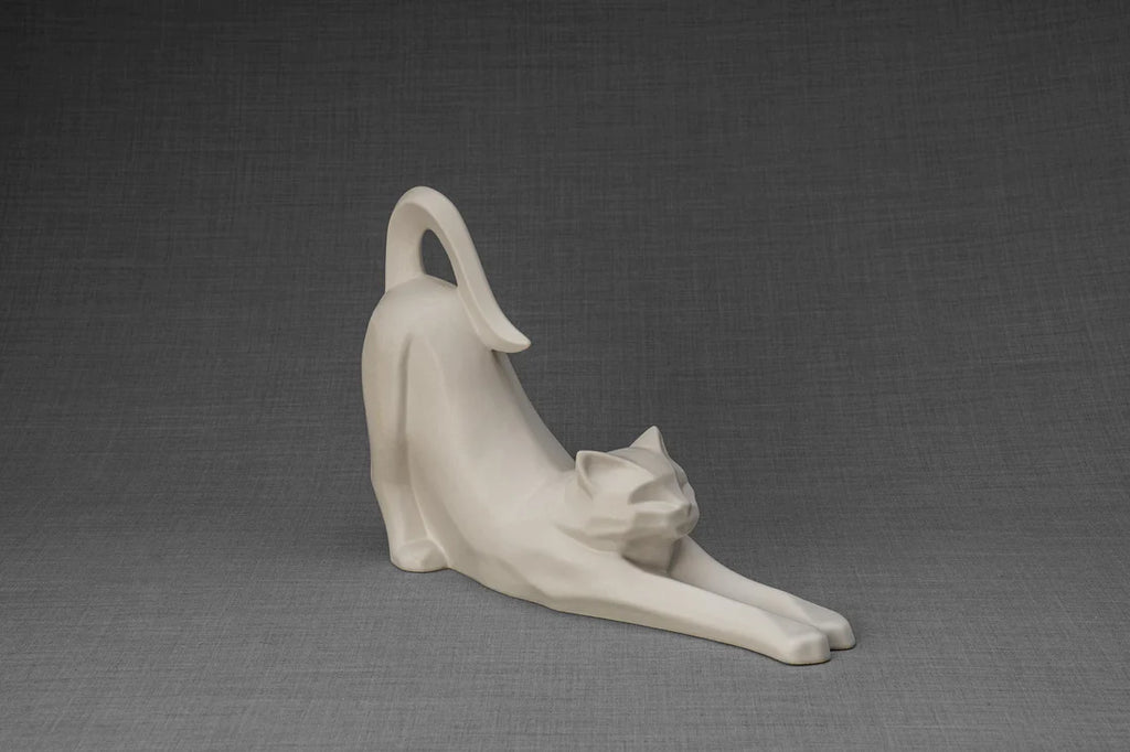 Cat Cremation Urn For Ashes "Grace" | Ceramic