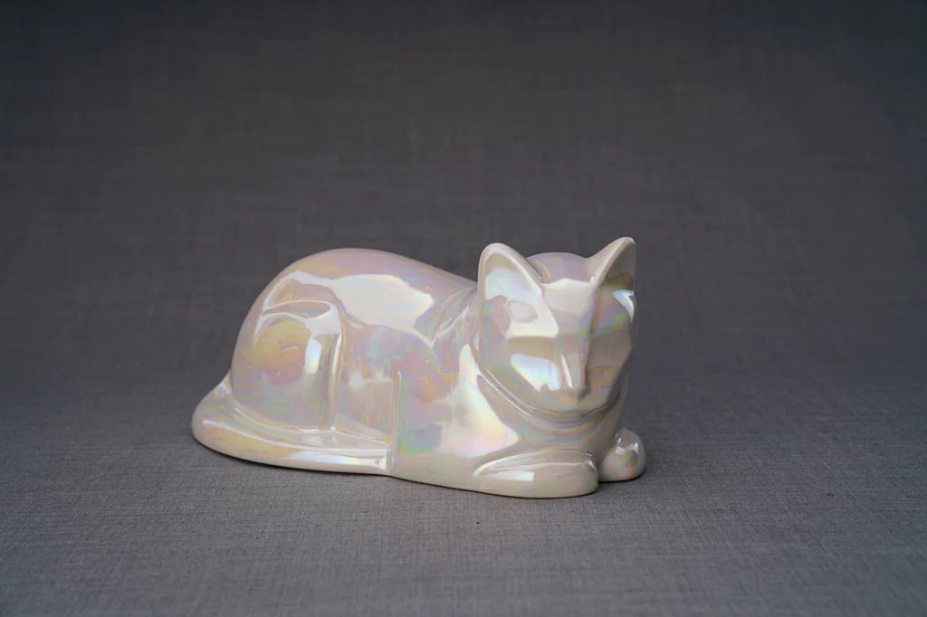 Cat Cremation Urn for Ashes - | Ceramic