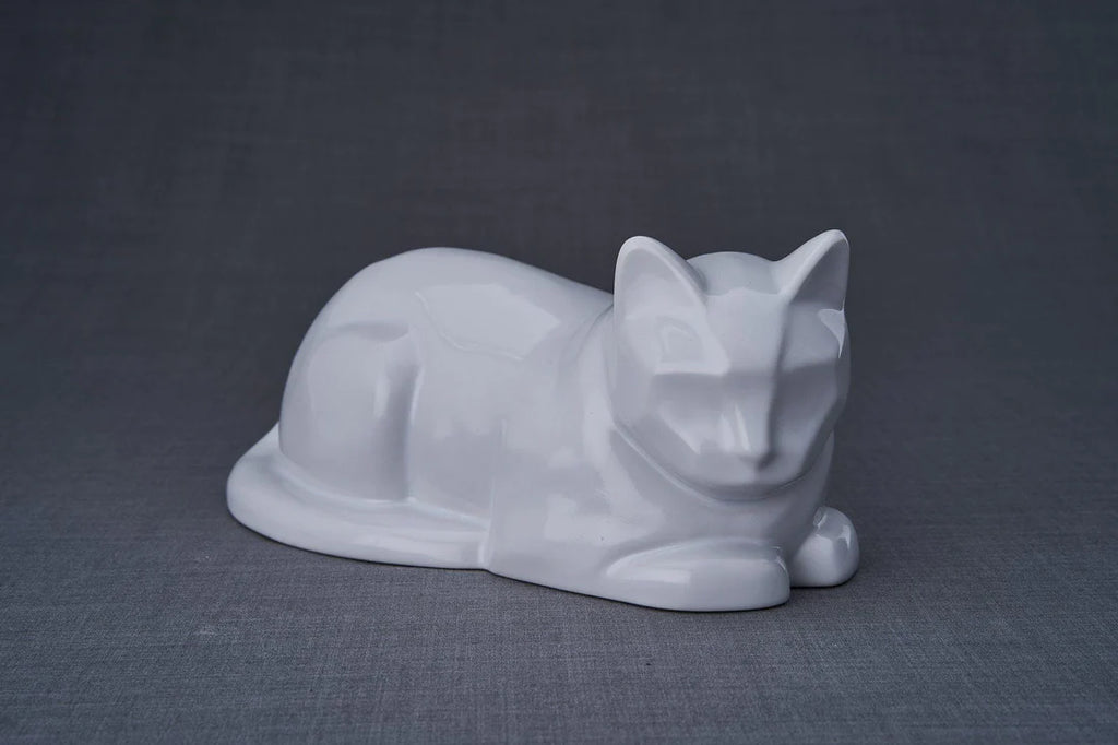 Cat Cremation Urn for Ashes - | Ceramic